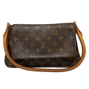 Louis Vuitton Monogram Looping Shoulder Bag Brown